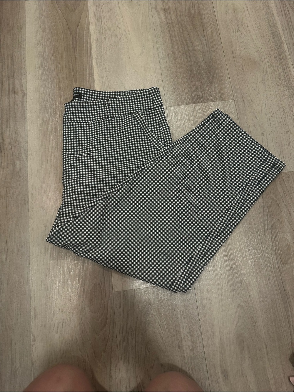 Mario Serrani Black & White Gingham Leggings